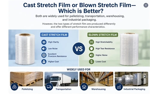 Cast Vs Blown Stretch Film: Каква е разликата и кое да изберете?
